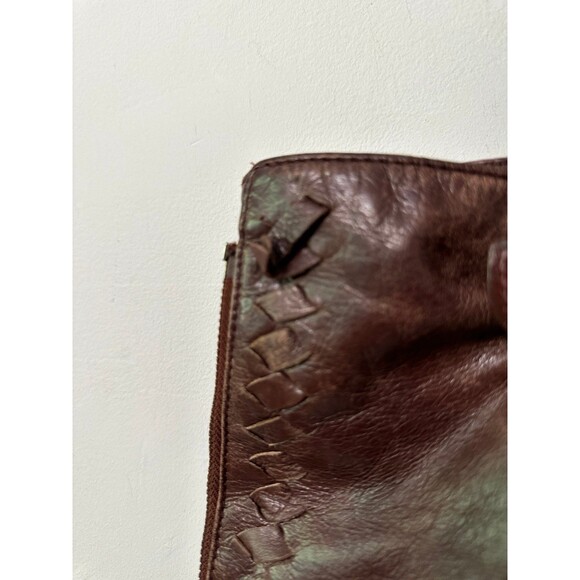 LATICO USA BROWN LEATHER EXPANDABLE TOTE - Picture 4 of 11